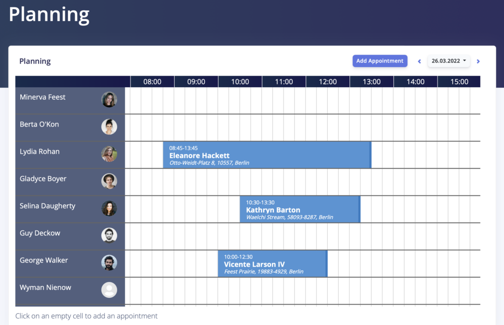 Drag Drop Scheduling Limpio